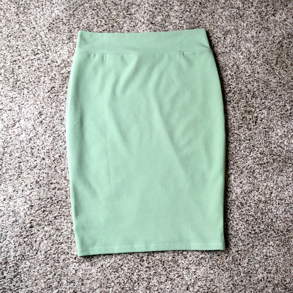 Mint green skirt